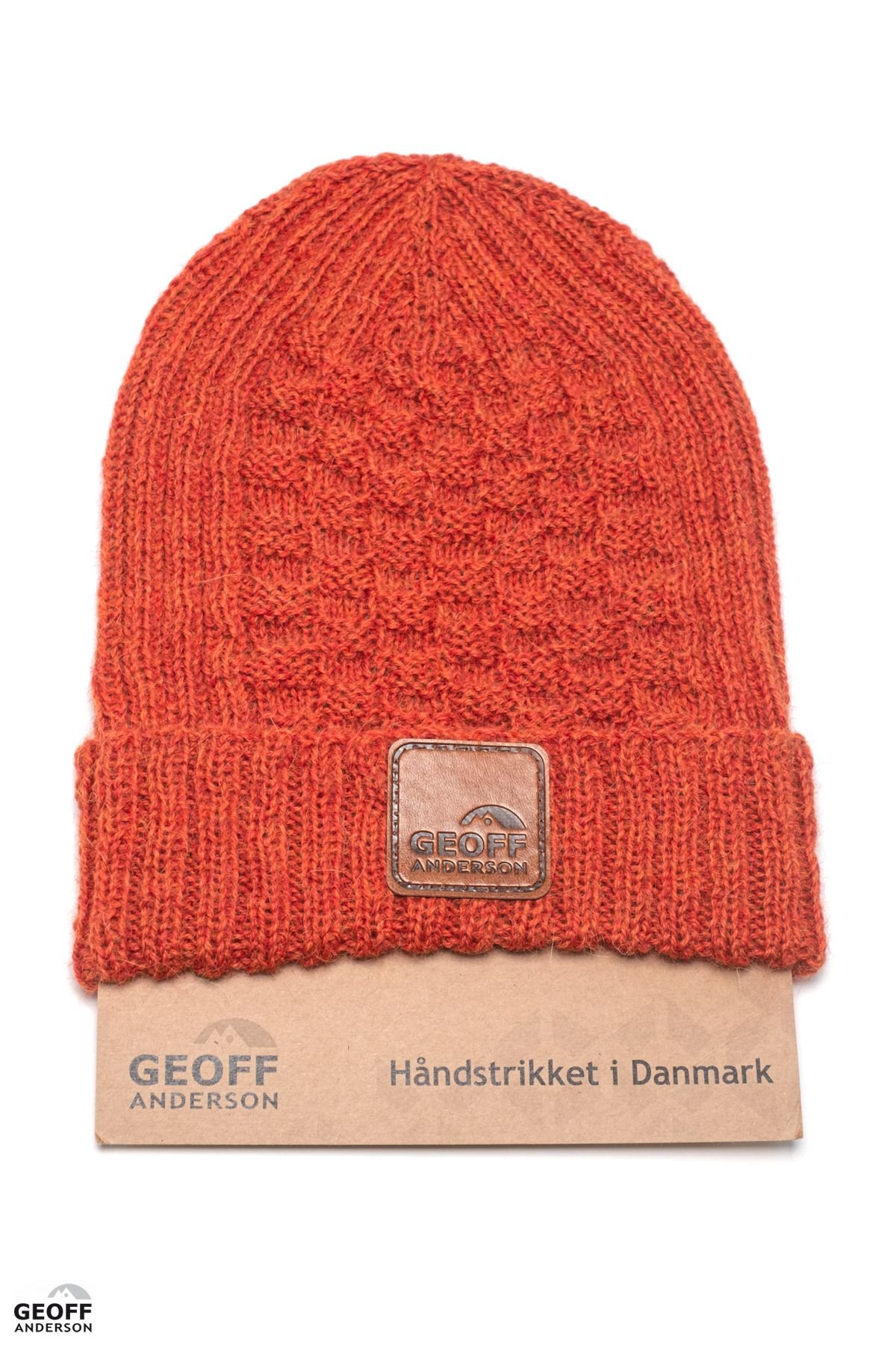 orange knit cap